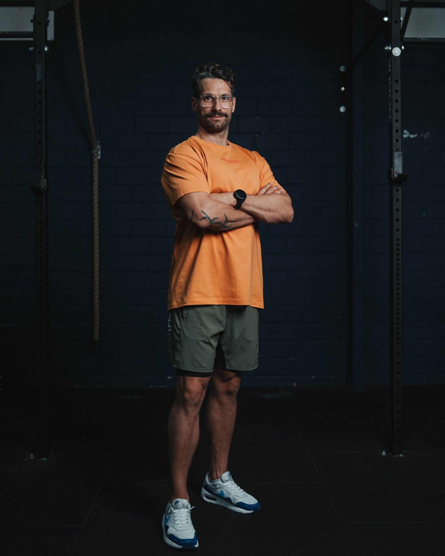 Camisa gruesa de gran tamaño Olvidado Naranja