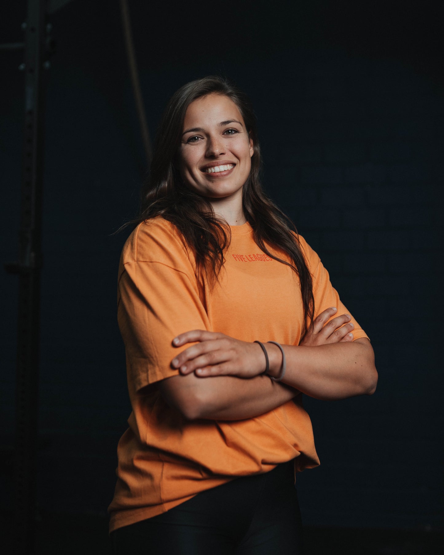 Camisa gruesa de gran tamaño Olvidado Naranja