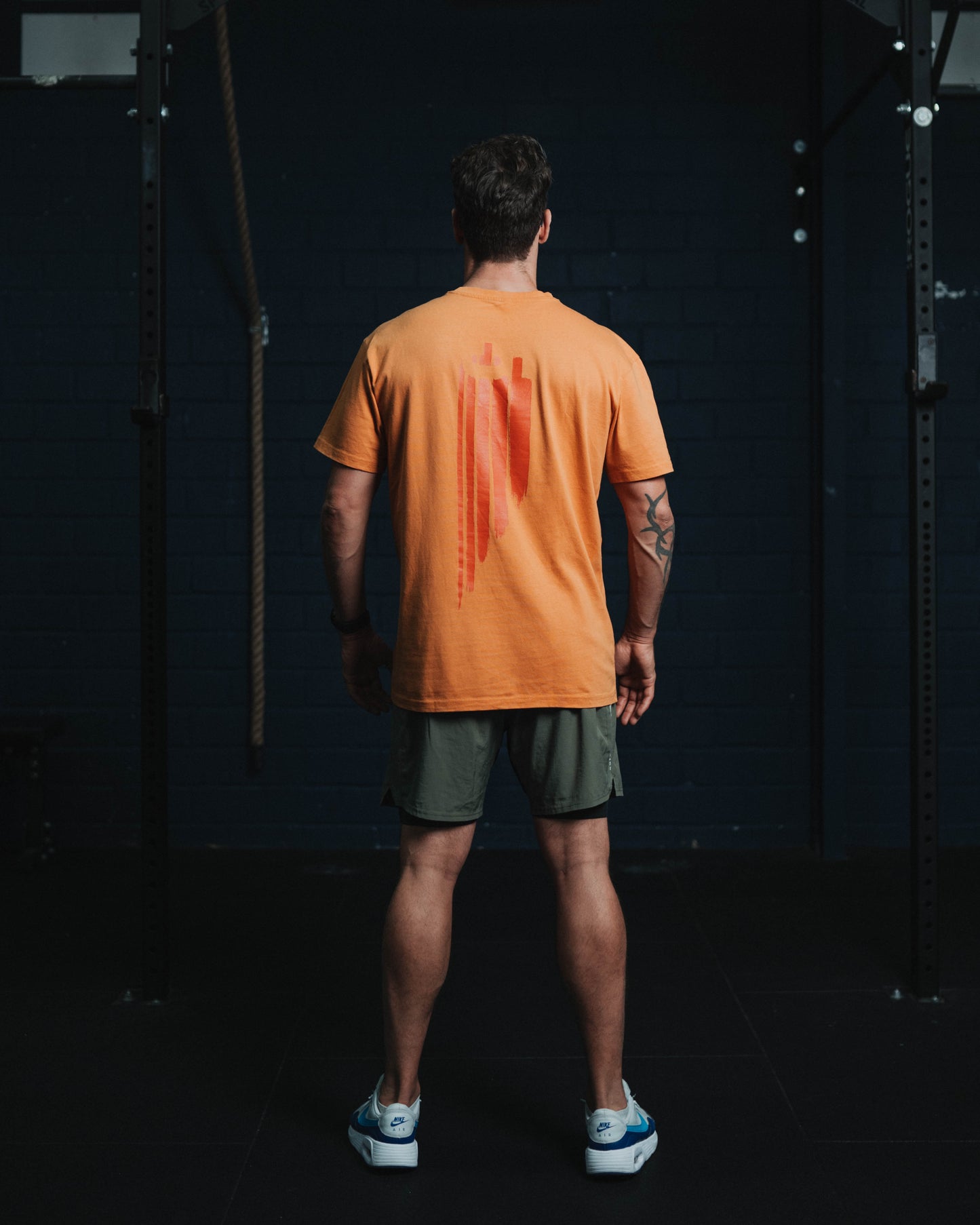 Camisa gruesa de gran tamaño Olvidado Naranja