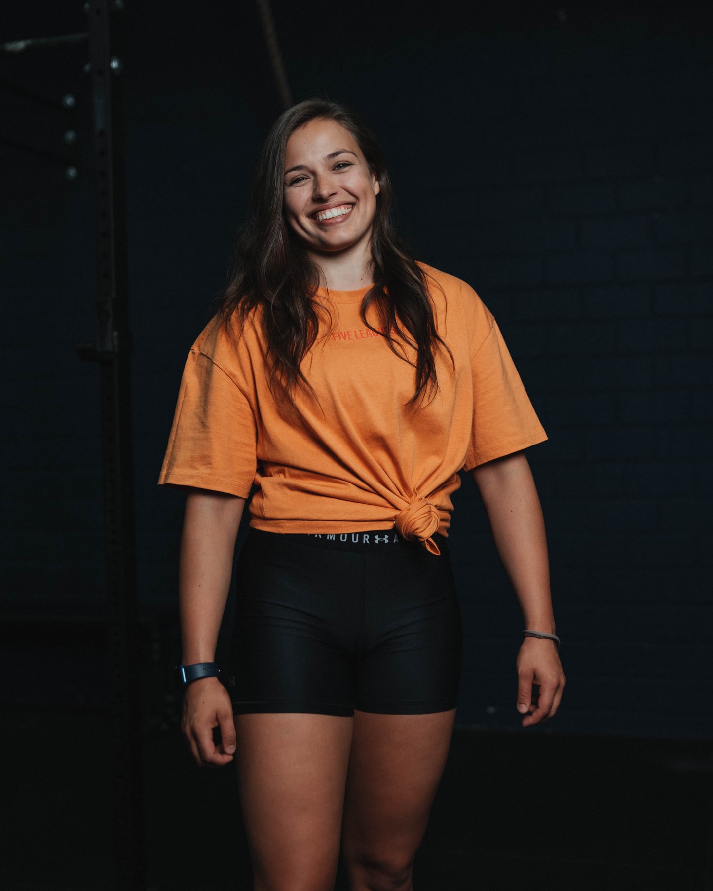 Camisa gruesa de gran tamaño Olvidado Naranja