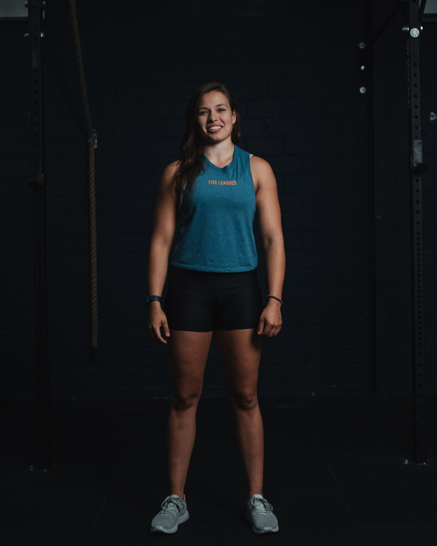 Women´s Racerback Cropped Tank - Heather Deep Teal