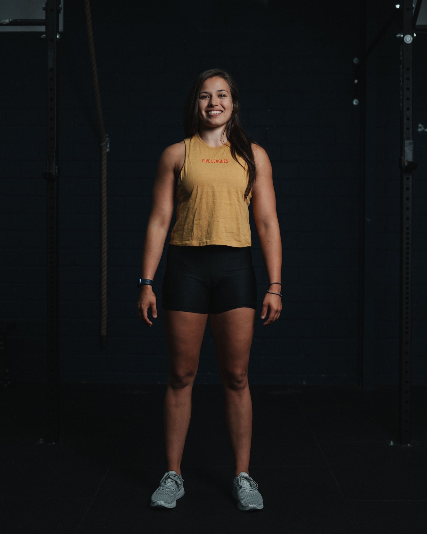 Women´s Racerback Cropped Tank - Heather Mustard
